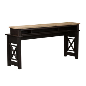 Heatherbrook - Console Bar Table - Charcoal & Ash