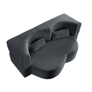 Floor Convertible Sleeper Sofa Bed With 2 Pillows