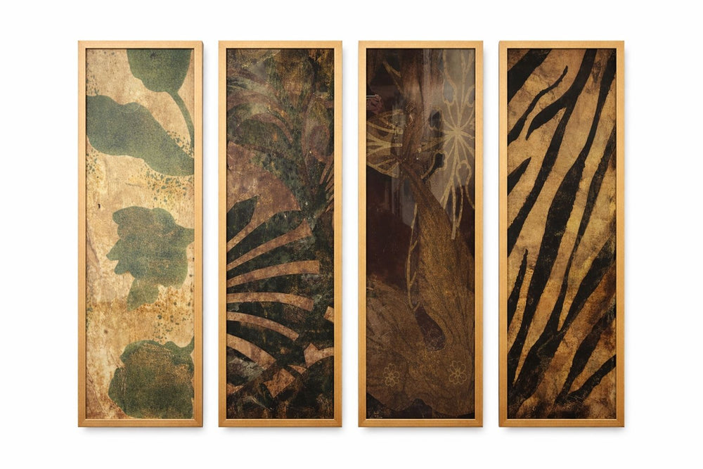 Organic Assortment Framed Print - Brown