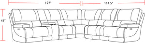 Whitman - Power Reclining Sectional