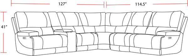Whitman - Power Reclining Sectional