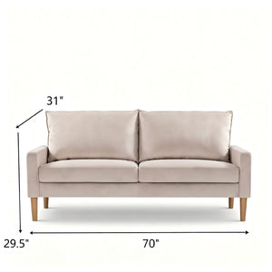Upholstered Sofa, 3 Seater Couch For Living Room
