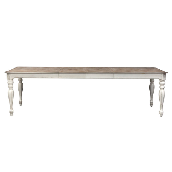 Magnolia Manor - Rectangular Leg Dining Table - Antique White