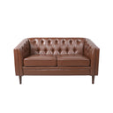 Sophisticated Loveseat With Diamond Stitched Detailing