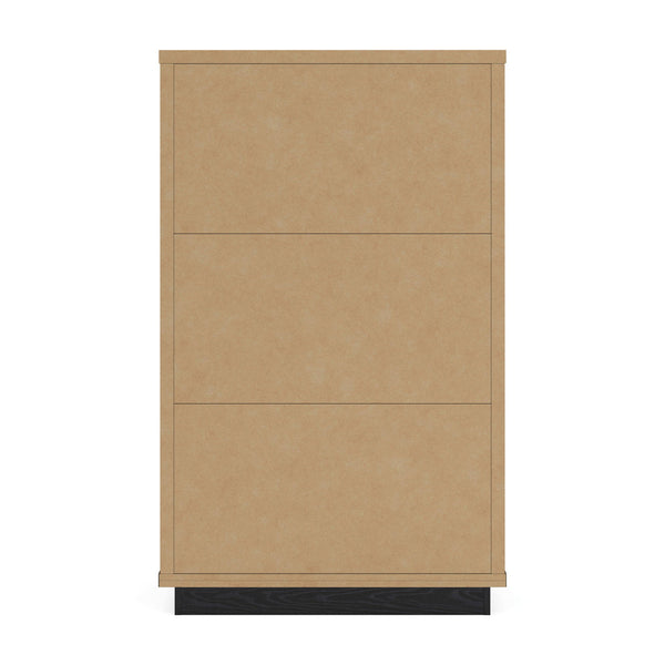 Kozmour - Five Drawer Chest - Black / Brown