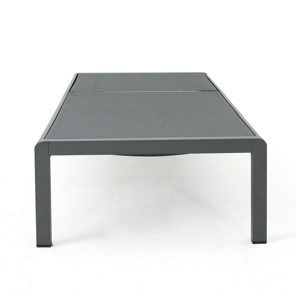 Outdoor Patio Chaise Lounge With 5 Reclining Positions
