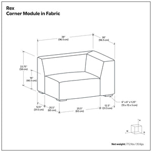 Rex - Corner Sofa Module