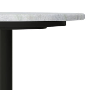 Evans - Marble Side Table - White