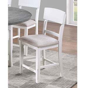 Contemporary Counter Height Dining Set With Built In Lazy Susan