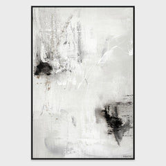 Silence I - 40" x 60" Painting Art by Buddy Whitlock - White
