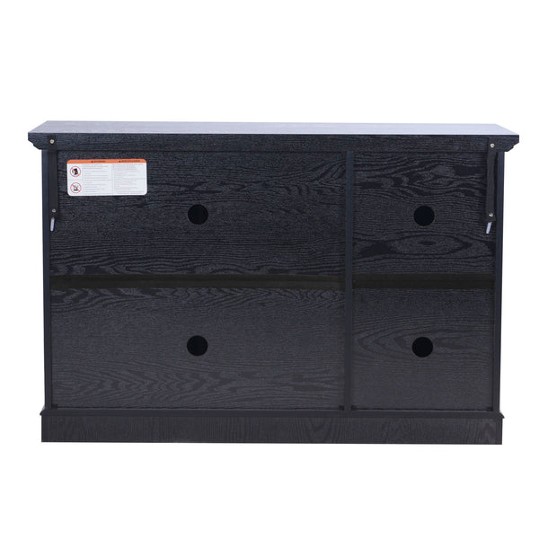 Storage Cabinet With 3 Mirrored Acrylic Doors, Adjustable Shelves