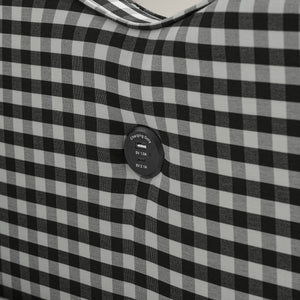 Gingham Daybed With USB Charging Port, Wave-Shaped Design