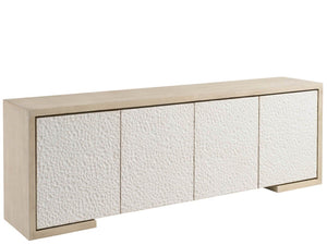 Modern - Aurora Credenza - White / Light Brown