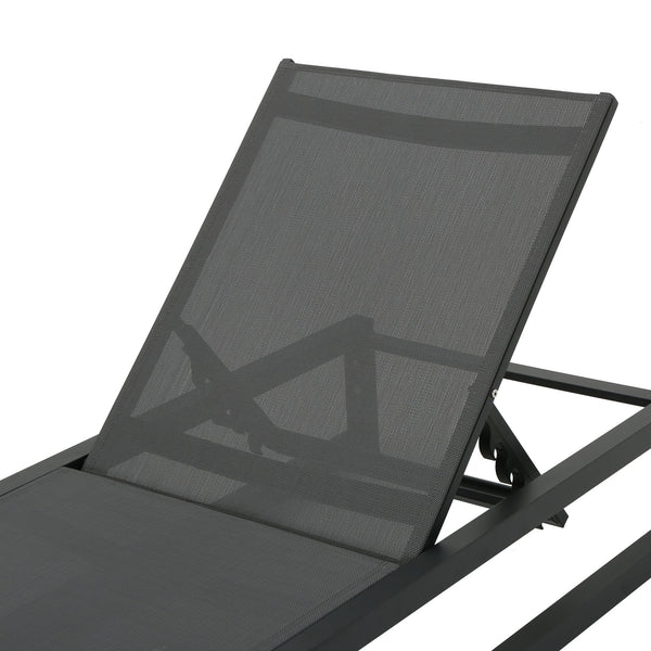 Chaise Lounge With 5 Reclining Positions, Outdoor Patio Lounge Chairs