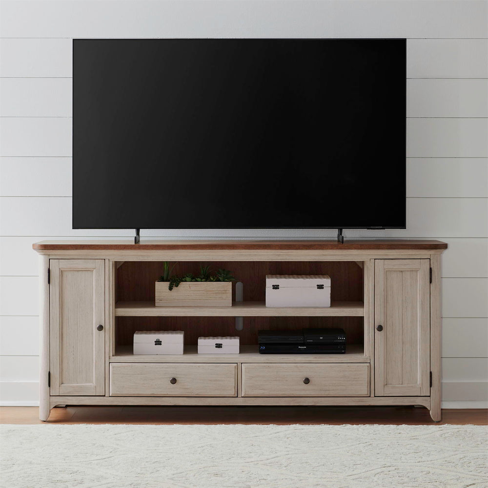 Fireplace TV Consoles - 80" Fireplace TV Console FTS - Brown