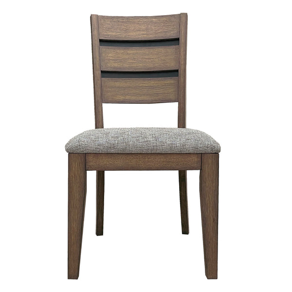Cedar Fork - Dining Table With 6 Ladderback Chairs - Smoked Arabica