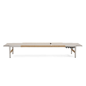 Hargrove - Outdoor Patio Aluminum Chaise Lounge (Set of 2) - Natural / Silver