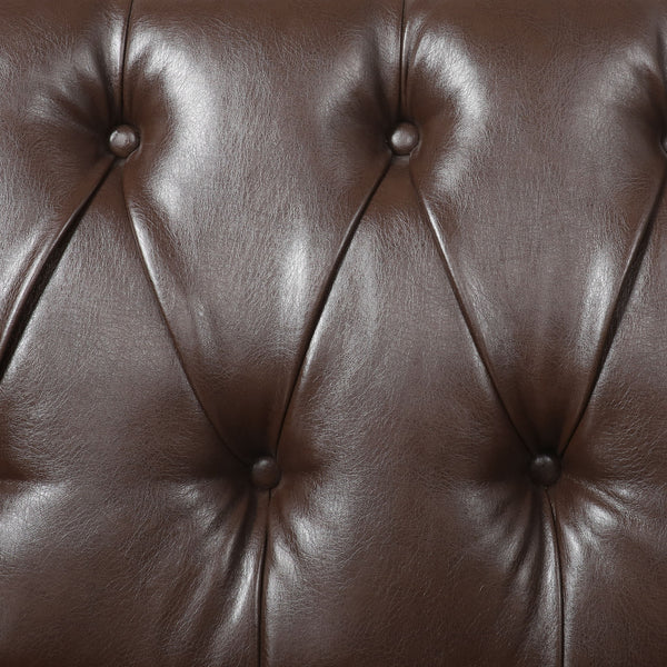 Sophisticated Loveseat With Diamond Stitched Detailing