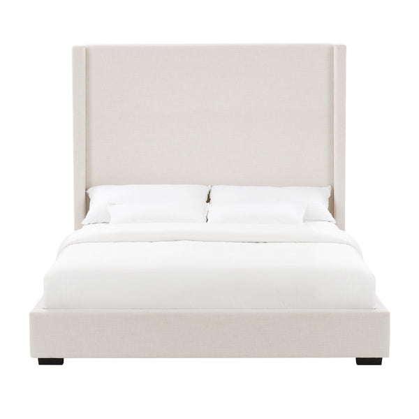 Hampton - Upholstered Platform Bed With Tall Headboard
