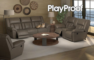 Sentinel - Lay Flat Reclining Loveseat With Extended Ottoman