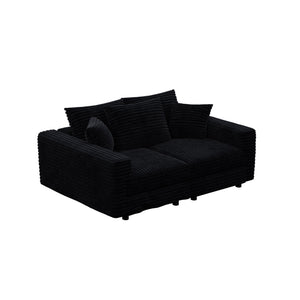 4 Seat Sofa, Modern Comfy Upholstered Sofa Cloud Couch, Deep Seat Couches With Soft Pillows