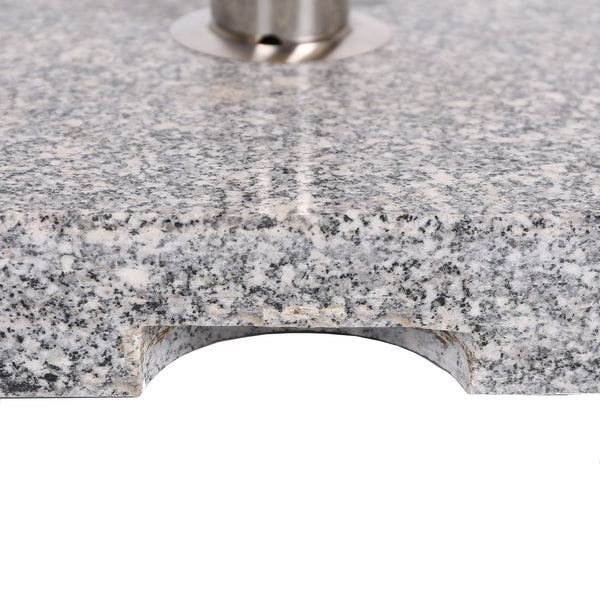 Umbrella Holder Square 55 Lbs Umbrella Base - Natural / Gray