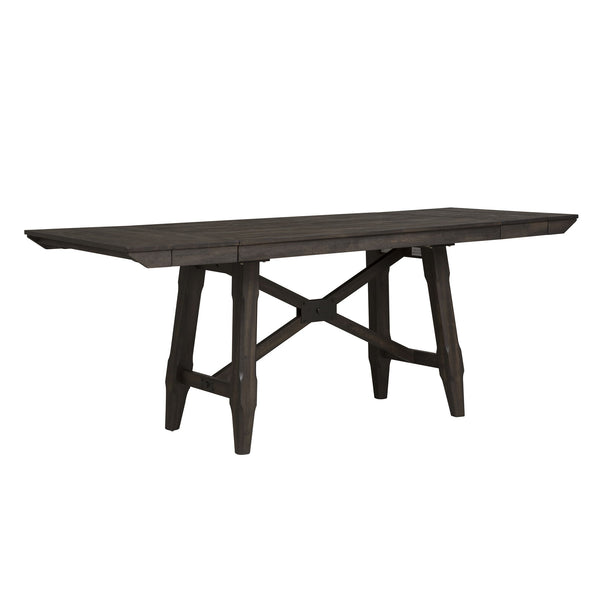 Double Bridge - Trestle Table - Dark Chestnut