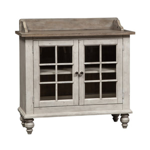 Whitney - Server - Antique Linen / Weathered Gray