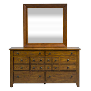 Grandpas Cabin - Dresser & Mirror - Light Brown