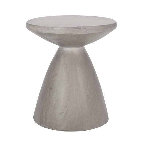 Outdoor Lightweight, Concrete Side Table - Light Gray