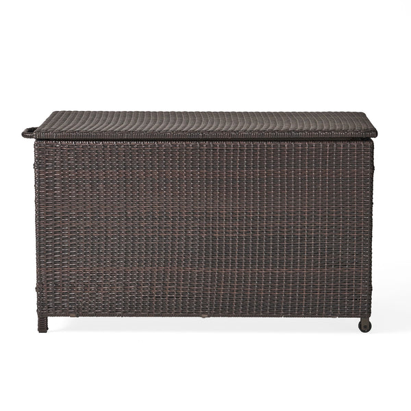 Blake - Wicker Cushion Box - Brown Multi