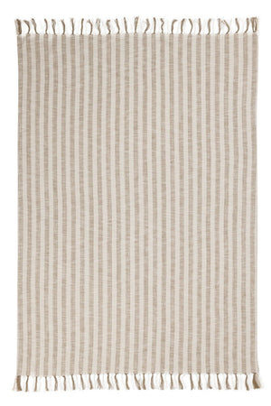 Linna - 50" x 70" Throw - Ivory / Natural