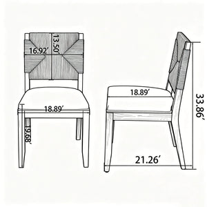 French Country Dining Chairs (Set of 2)