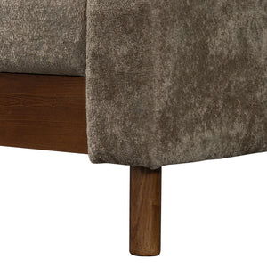 3 Seater Sofa With Square Arms, Tufted Pillow Back For Living Room
