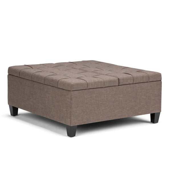 Harrison - Coffee Table Storage Ottoman - Tanners Brown