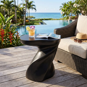 Twisted Sculptural Side Table Indoor / Outdoor