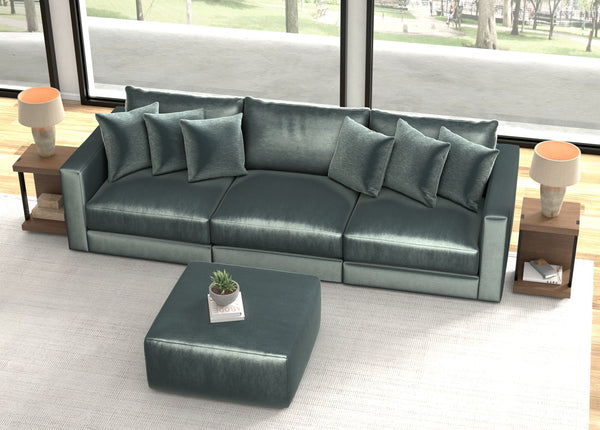 Remington - Modular Sofa And Cocktail Ottoman - Pine