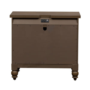 Americana Farmhouse - Bedside Chest With Charging Station