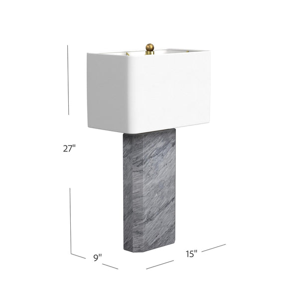 Leed - Table Lamp - Dark Gray / White