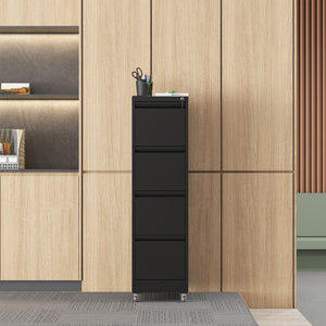 Drawer Metal Locking Vertical File Cabinet With Wheels Heavy Duty Lockable Storage