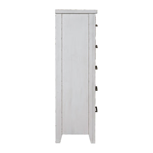 Backroads - 5 Drawer Chest - Weathered White