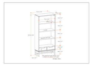 Banting - Mid Century Handcrafted Bookcase