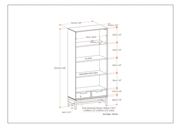 Banting - Mid Century Bookcase, Handcrafted