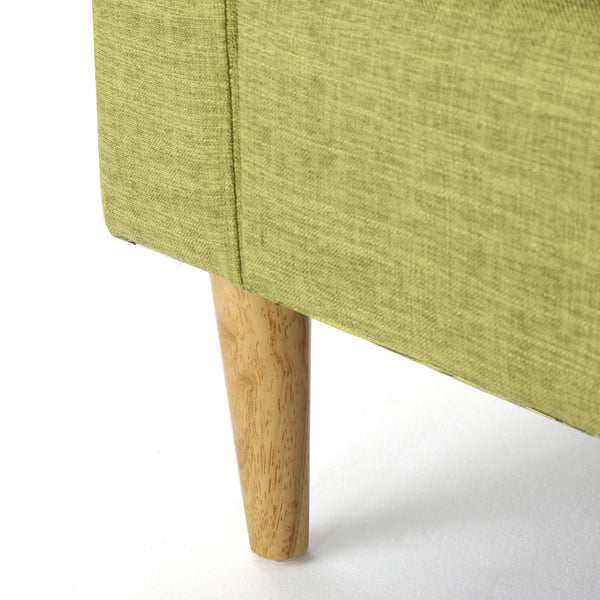 Nebulize - Upholstered Fabric Club Chair With Button Tufted And Square Off Arm And Back