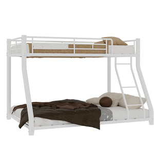 Twin Over Full Bunk Bed - White