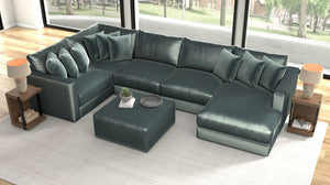 Remington - Modular Sofa And Cocktail Ottoman - Pine