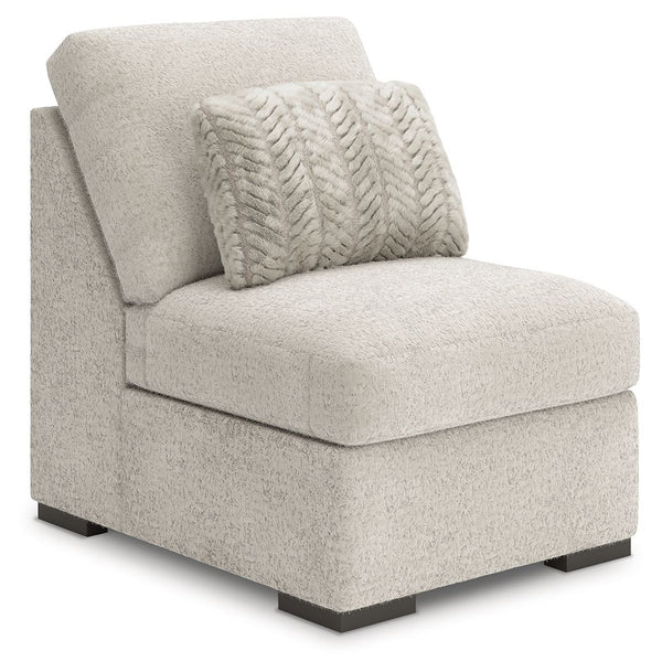 Cuddle Plush - 3 Pc. - 3-Piece Sectional, Chair And Ottoman - Arctic