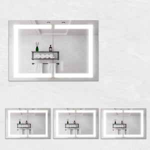 Medicine Cabinet With LED Vanity Mirror, Anti-Fog, Waterproof, Dimmable With Touch Switch