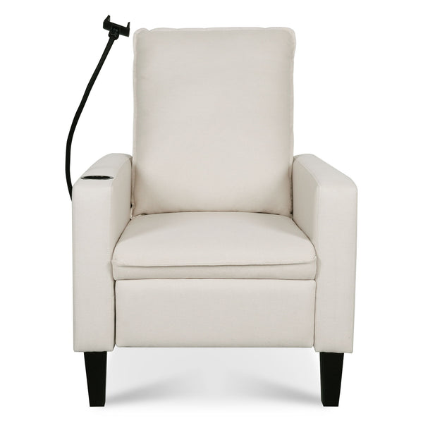 Recliner Chairs For Adults, Adjustable Recliner Sofa With Mobile Phone Holder & Cup Holder, Modern Reclining Chairs Fabric Push Back Recliner Chairs For Living Room, Bedroom
