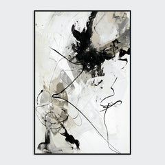 Chaos I - Painting Art By Buddy Whitlock - Black / White